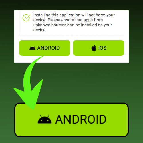 Click on the “Download App” banner