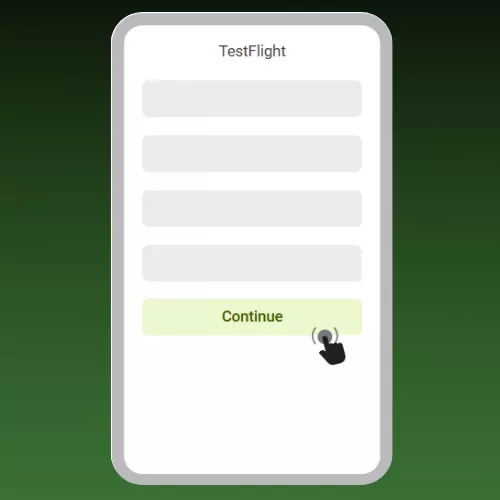In TestFlight, click "Continue"